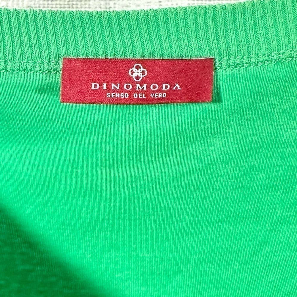 Dinomoda green scoop neck t shirt size 42 - Picture 2 of 7